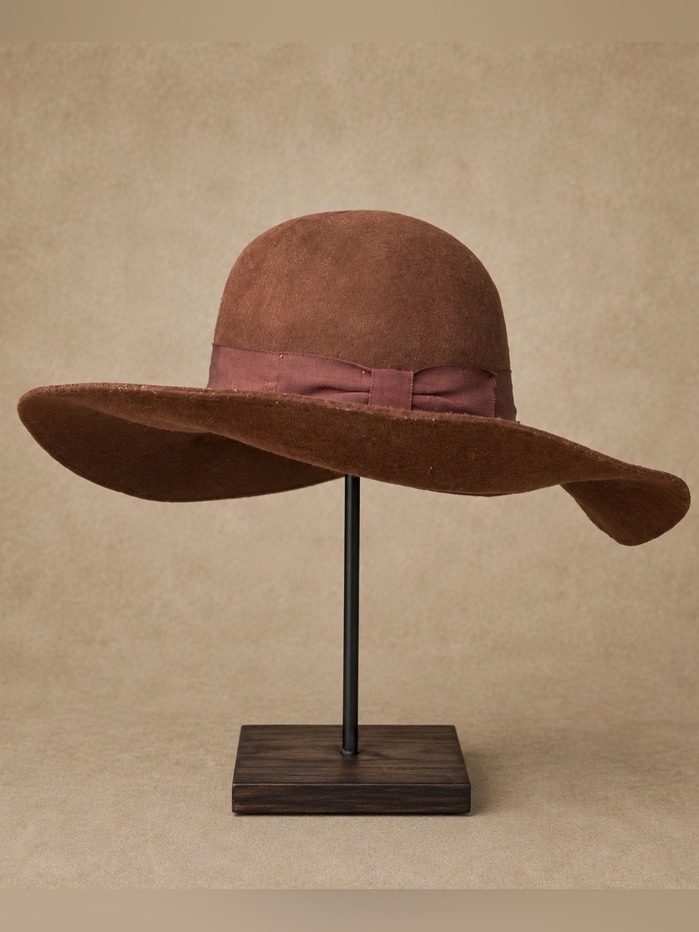 NWT Gottex Laurent brown felt wide brim boho chic bohemian hat